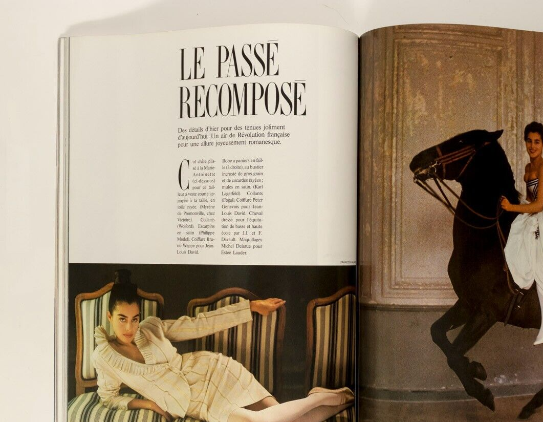 LINDA EVANGELISTA Yasmin Le Bon CHRISTY TURLINGTON Paris Vogue April 1988 Bijoux