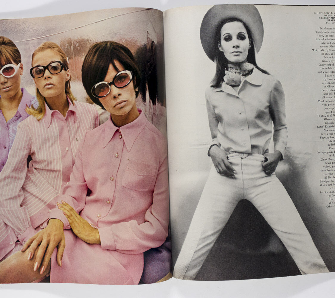 Veruschka JEAN SHRIMPTON Sonia Delaunay VOGUE February 1966 DUFFY Guy Bourdin UK