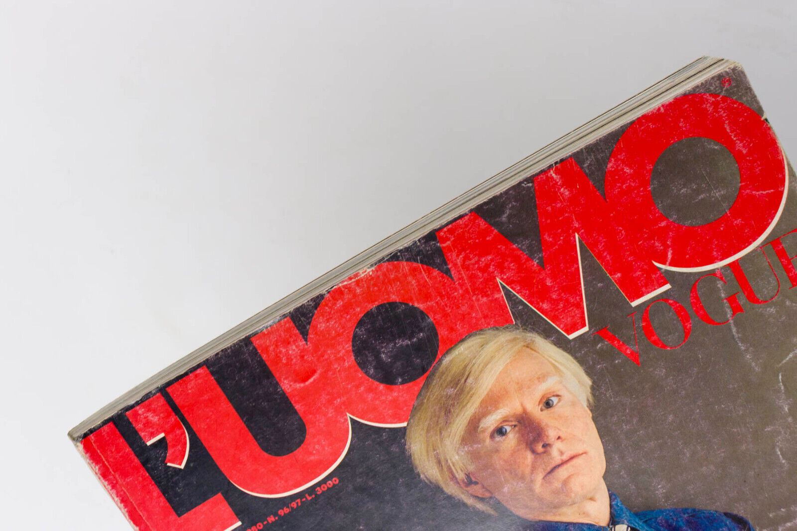 ANDY WARHOL Matt Dillon BRUCE WEBER Blue Denim Jeans ALDO FALLAI L'uomo Vogue 80