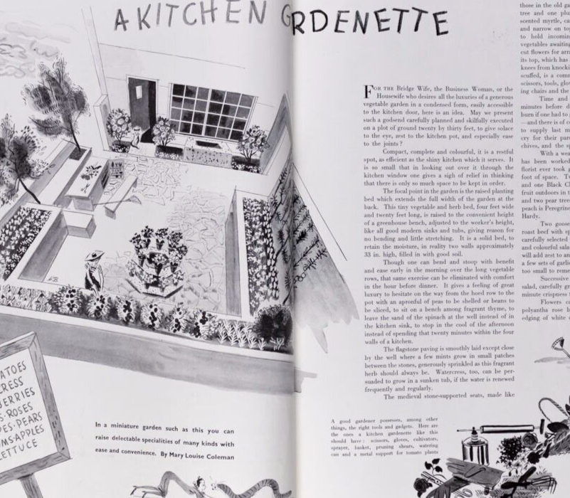 Zinkeisen DUNCAN MILLER Dover VOGUE House & Garden book April 1939 Marion Dorn