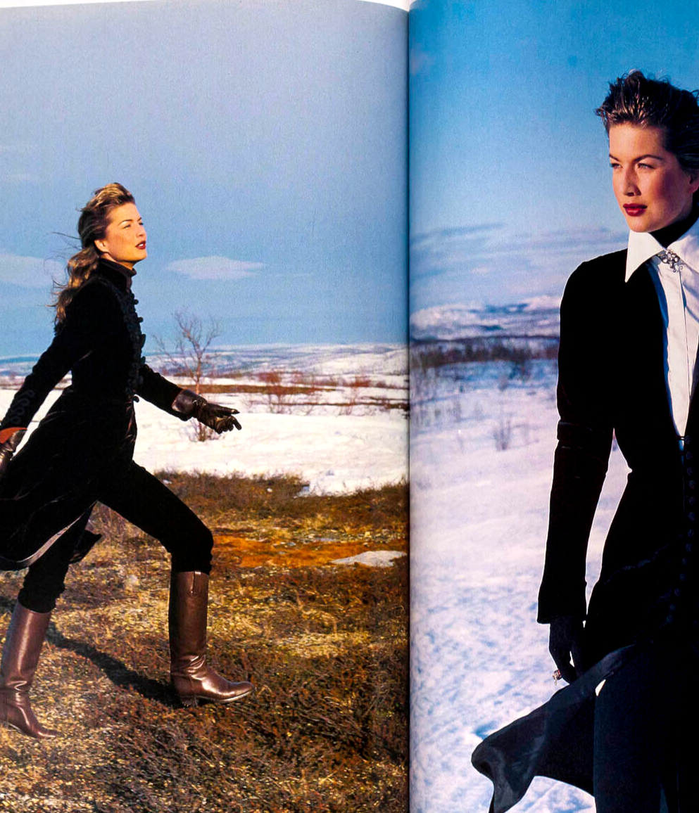 Tatjana Patitz LAETITIA CASTA Perry Ogden MARIE CLAIRE December 1994 Liberace UK