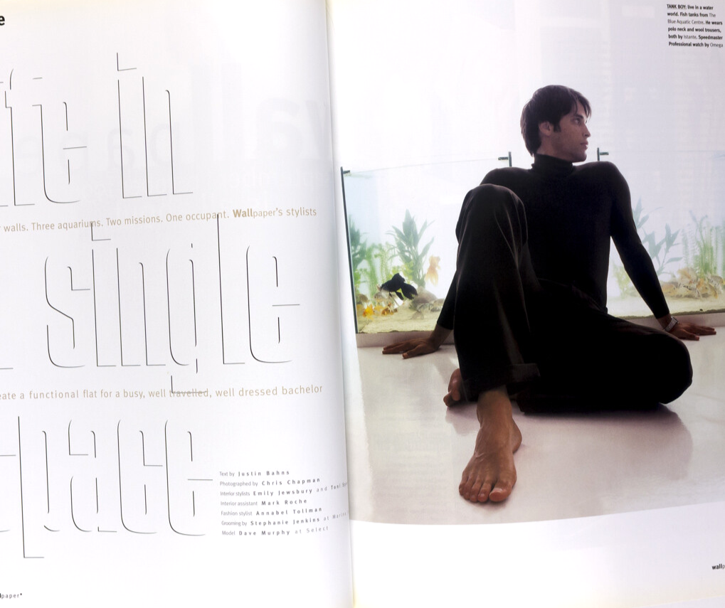 GUCCI Juergen Teller  TYLER BRULE Wallpaper magazine ISSUE NO. 1 September 1996