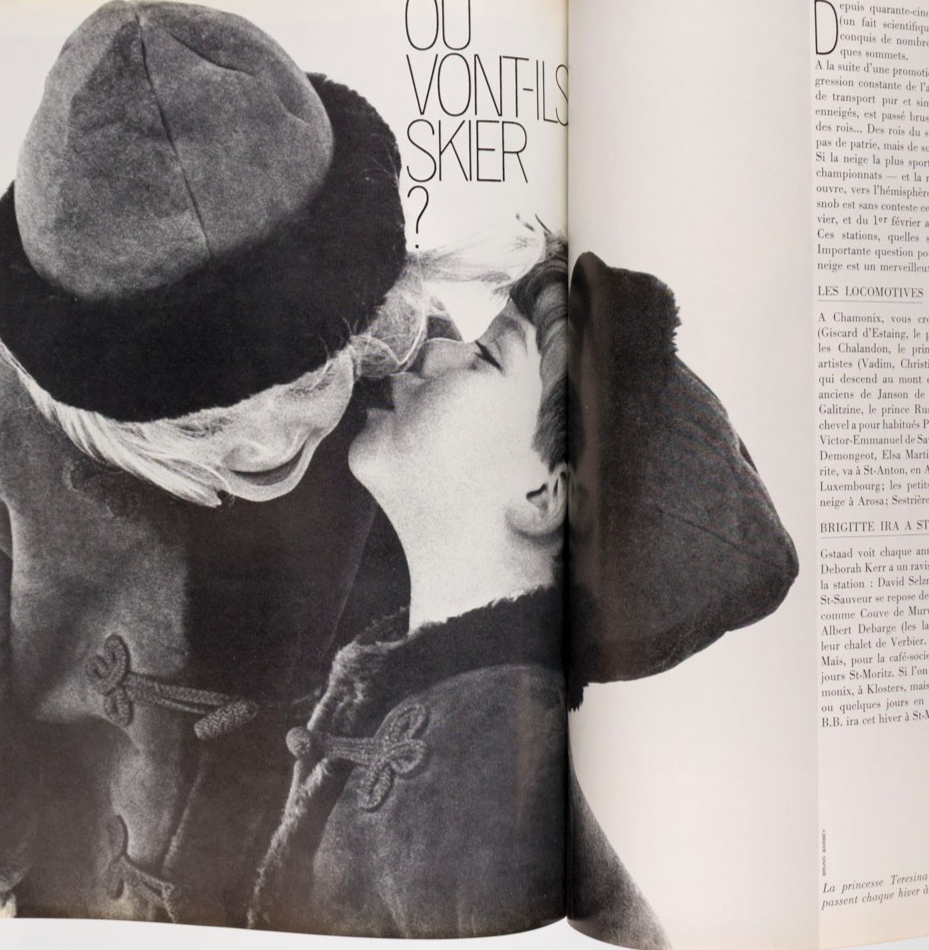 Rolex GUY BOURDIN Anouk Aimee PICASSO Paris Vogue 1966 November BALENCIAGA Knapp