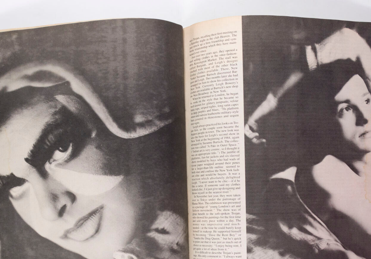 Eurythmics PETER GARRETT Leigh Bowery MICHAEL CLARK Trojan INTERVIEW MAGAZINE US