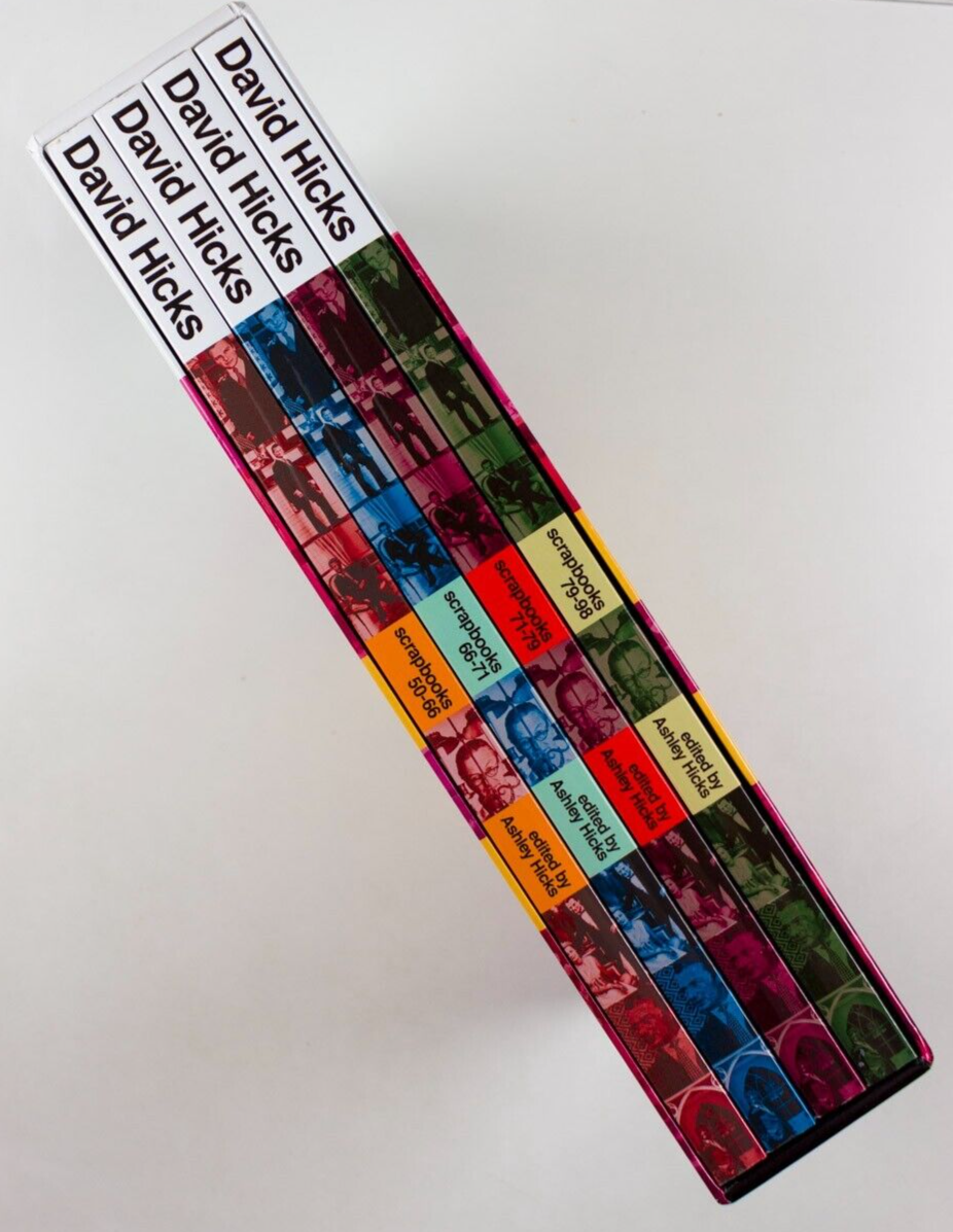 David Hicks SCRAPBOOKS 1950 1998 SLIPCASE book volumes LTD EDITION of 250 Ashley