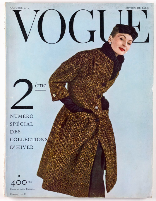 Suzy Parker BALENCIAGA Winter Collections PARIS VOGUE October 1953 Dior LANVIN