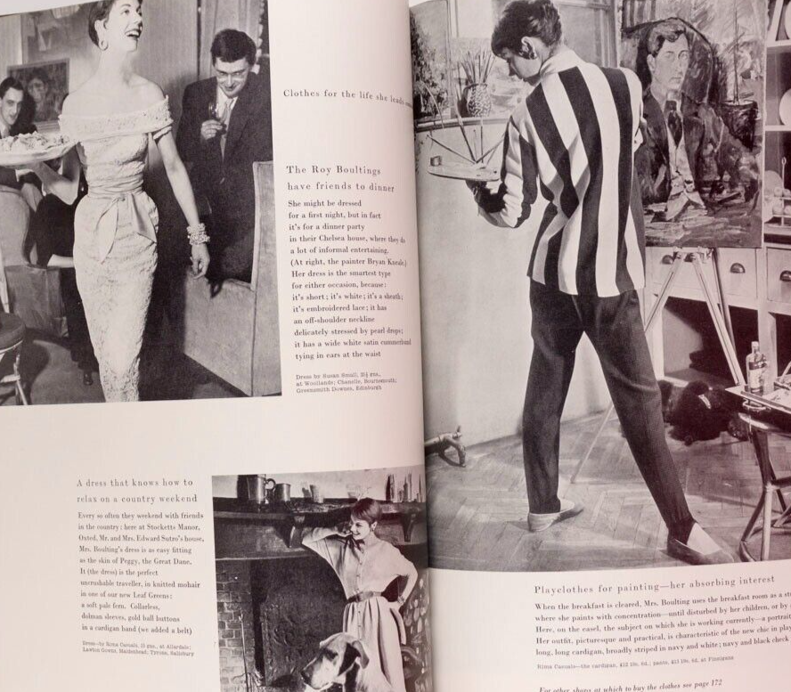 Susan Abraham NORMAN PARKINSON Australia VOGUE February 1955 JOHN WARD Huston UK