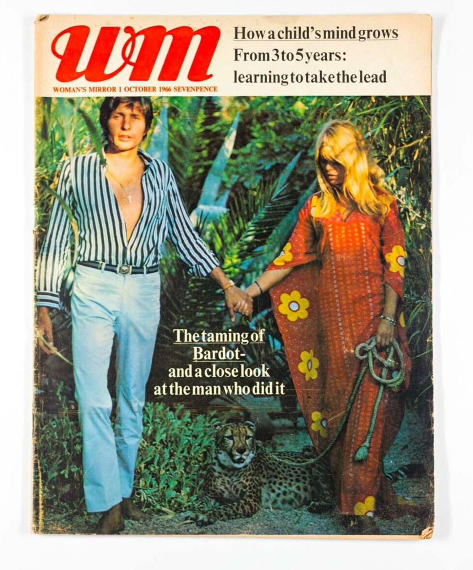 Brigitte Bardot GUNTHER SACHS Keith Waterhouse WM Woman's Mirror magazine 60s UK