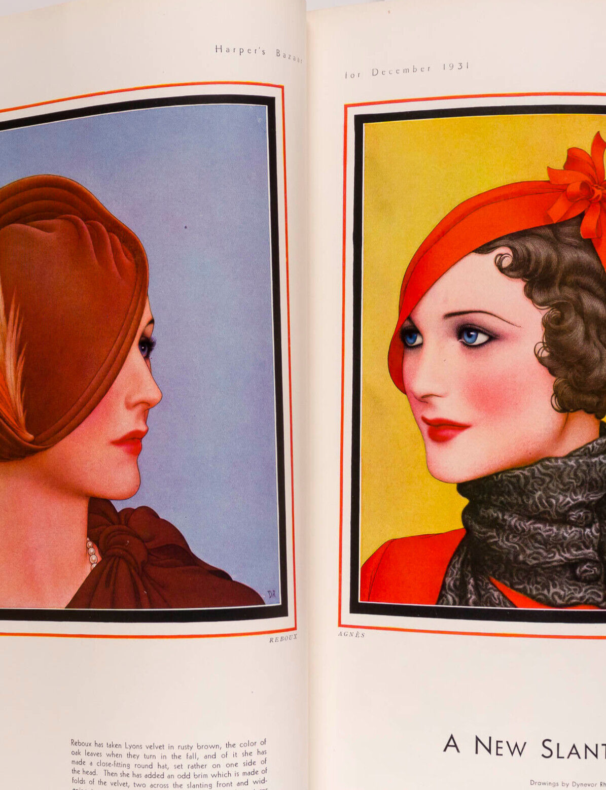 Erte ART DECO Reynaldo Luza CHRISTMAS BOOK Harpers Bazaar magazine 1931 December