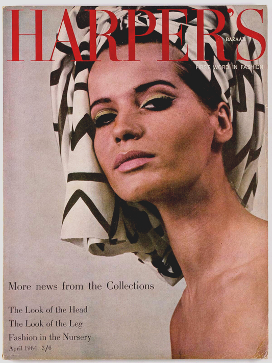 Veruschka JEAN SHRIMPTON Andre Malraux UK HARPERS April 1964 Givenchy BALENCIAGA
