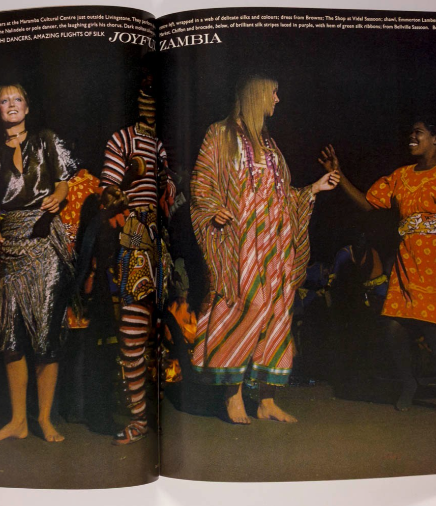 Ann Shaufuss ZAMBIA Thea Porter VOGUE December 1970 David Bailey JEAN SHRIMPTON