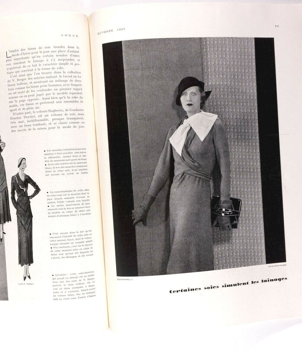 GEORGE LEPAPE Carl Erickson MAX PONTY Hoyningen-Huene RBW Paris Vogue 1931 Oct