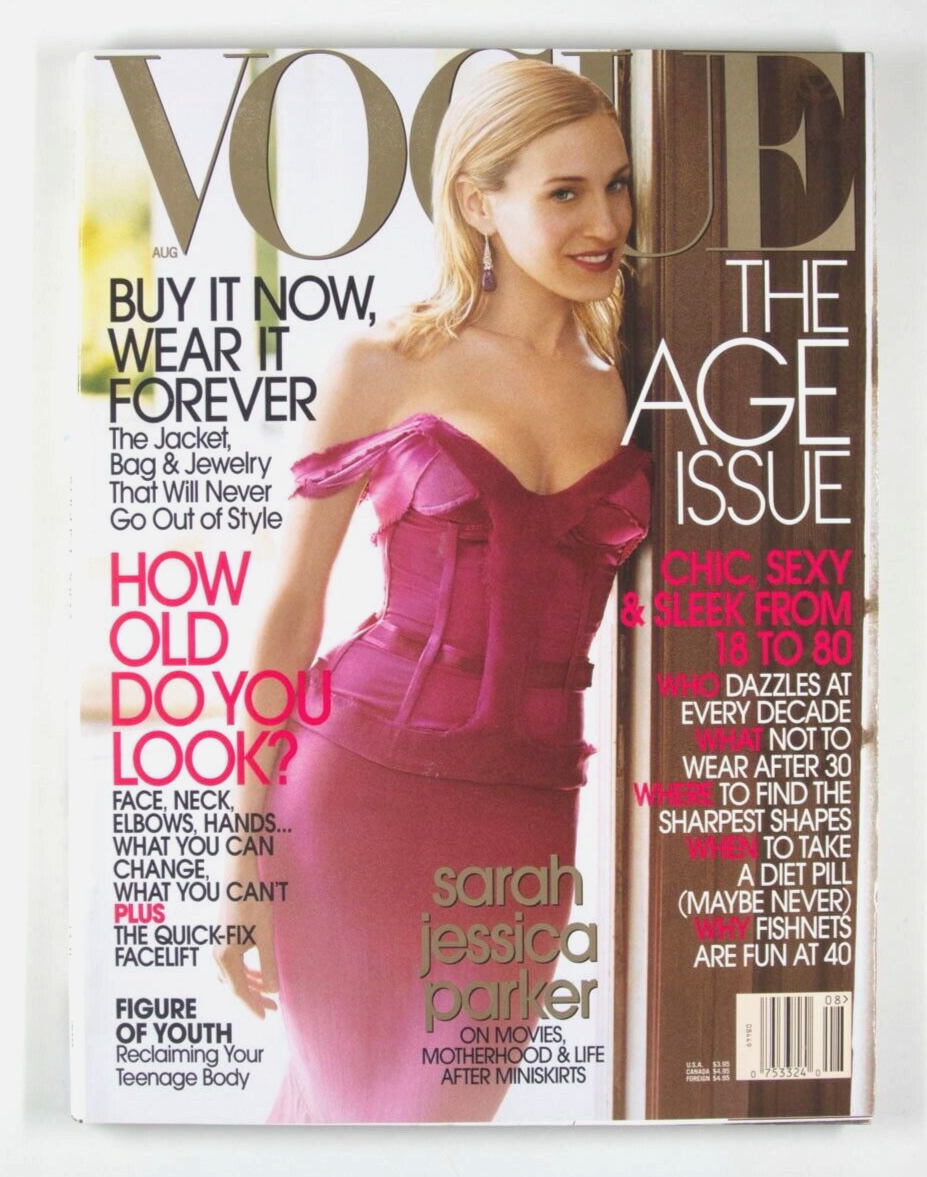 Sarah Jessica Parker AMBER VALLETTA Natalia Vodianova VOGUE magazine August 2003