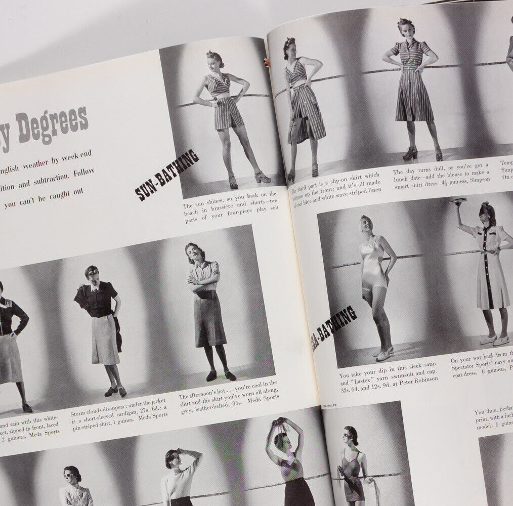 GENE TIERNEY War refugee Carl Erickson LEE MILLER Schiaparelli ~ VOGUE July 1940