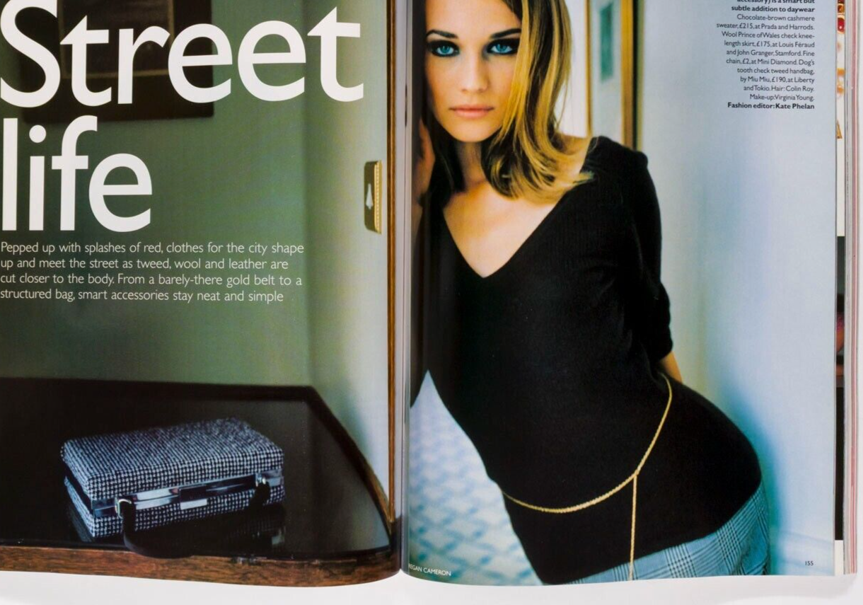 CLAUDIA SCHIFFER Paula Yates STEVEN KLEIN Vogue November 1995 30th birthday gift