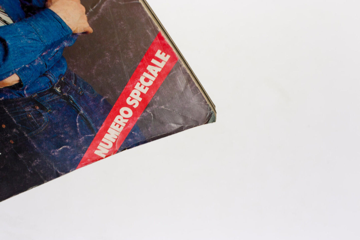 ANDY WARHOL Matt Dillon BRUCE WEBER Blue Denim Jeans ALDO FALLAI L'uomo Vogue 80