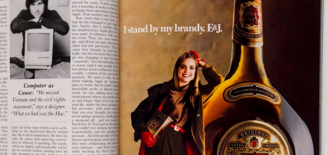 Steve Jobs BERNADETTE PETERS Debra Winger ESQUIRE MAGAZINE December 1986 Styron