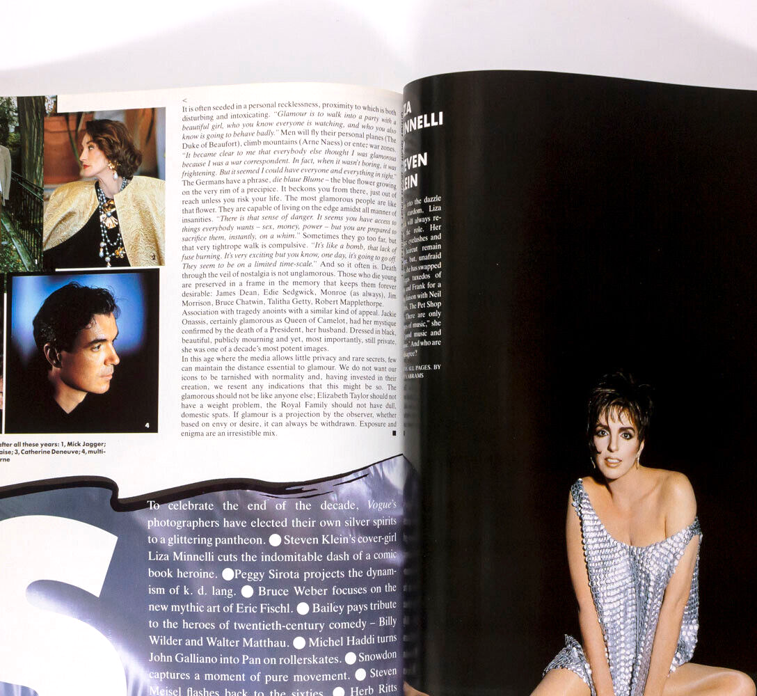 LIZA MINNELLI Schiffer GALLIANO Lady Diana NENEH Darcey Bussell VOGUE Dec 1989