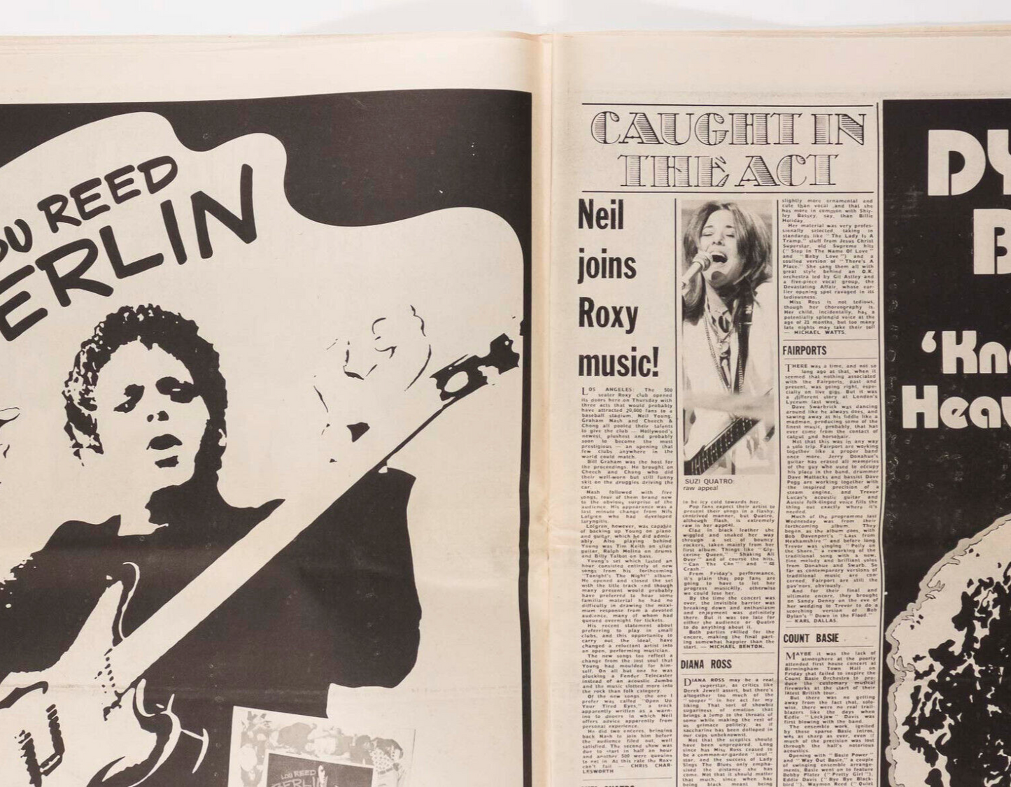 DAVID BOWIE Kansai Yamamoto ALICE COOPER Melody Maker September 1973 ART BLAKEY
