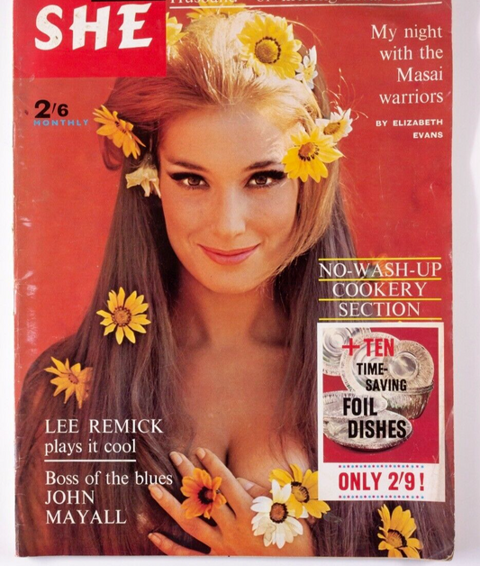 JOHN MAYALL Sandra Paul BARBARA WINDSOR Lee Remick PVC Lewis Morley SHE magazine