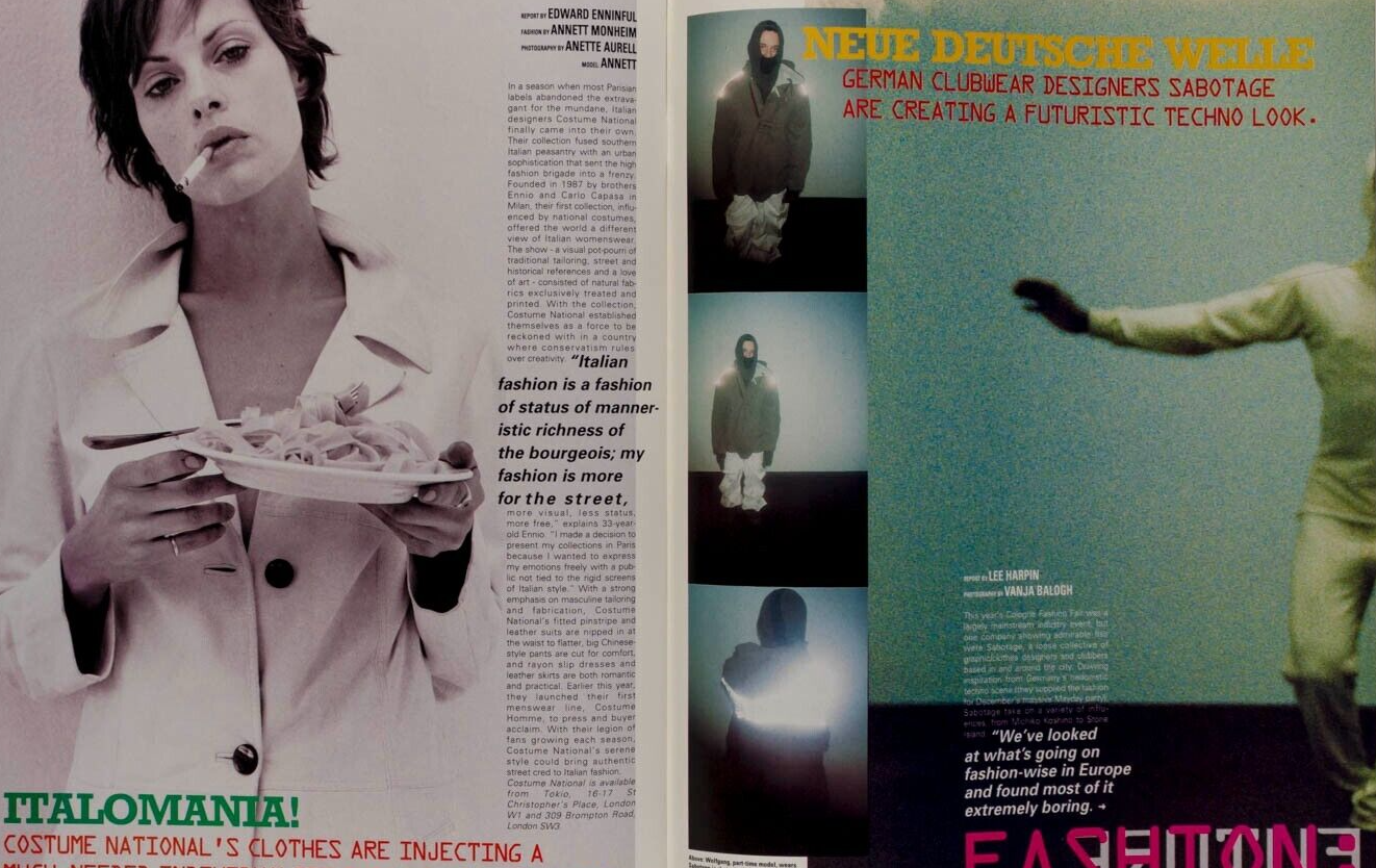 BJORK Judy Blame JAMIROQUAI Costume National GABBERHOUSE Rap music  i-D MAGAZINE