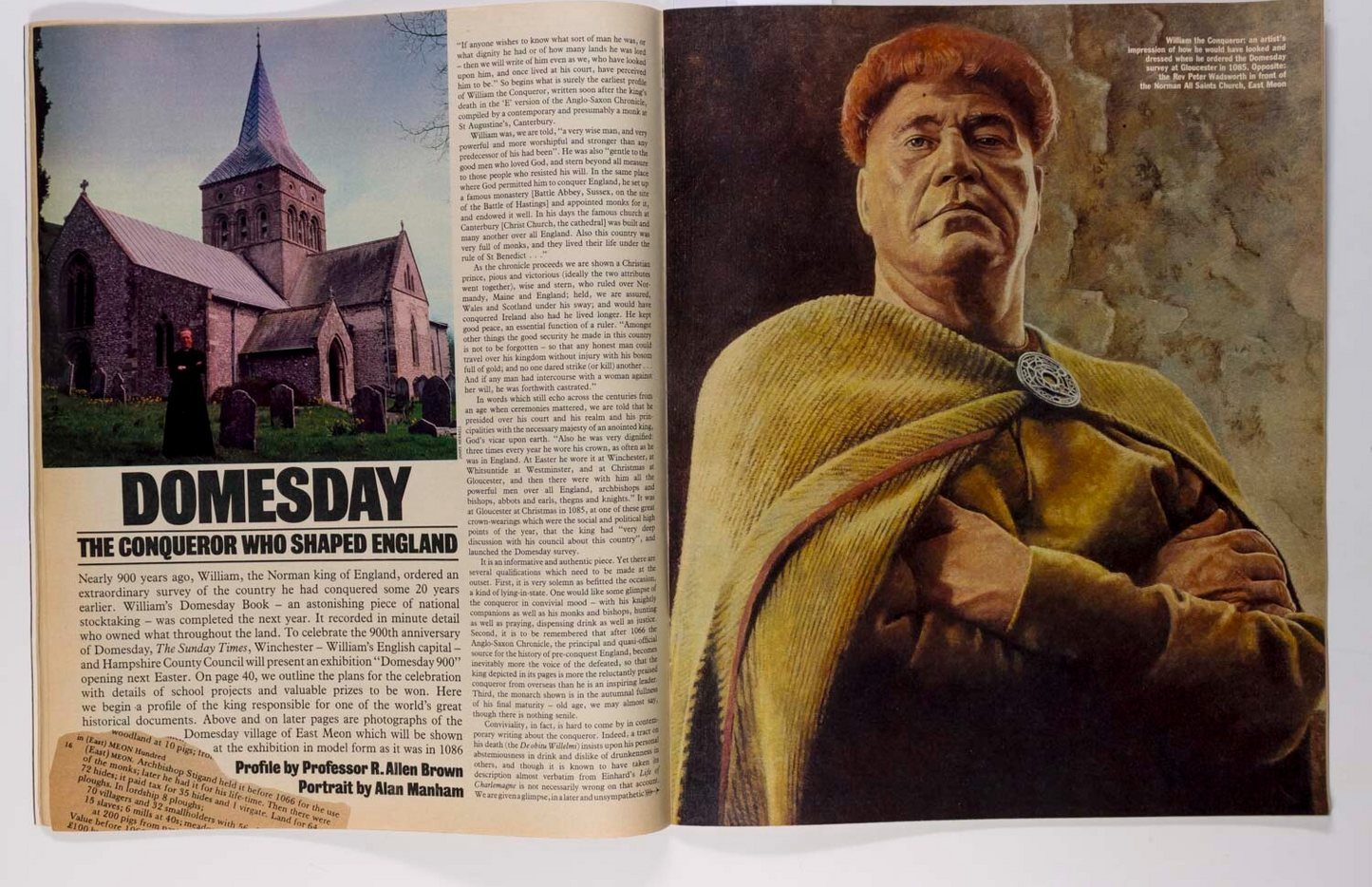 Pope shot HARRISON FORD Loyd Grossman SUNDAY TIMES magazine May 1985 Diane Arbus