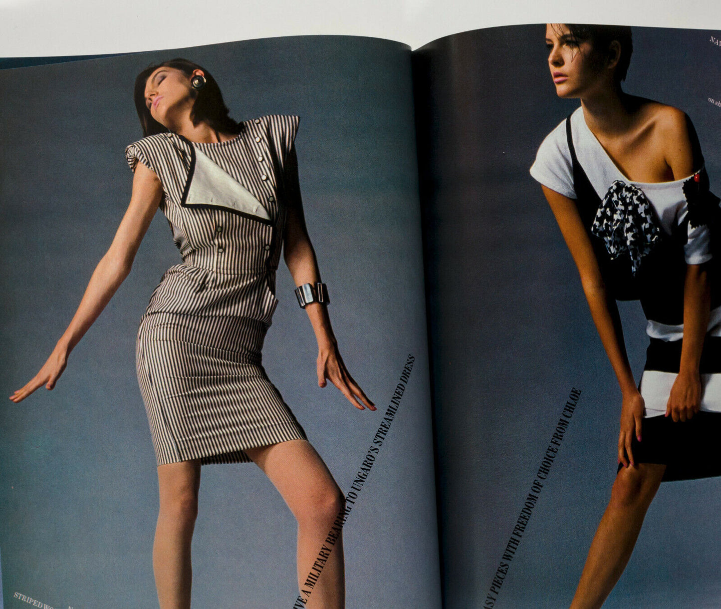 YASMIN LE BON Gloria Steinem TERENCE STAMP Marcel Marien CDG Harpers magazine UK