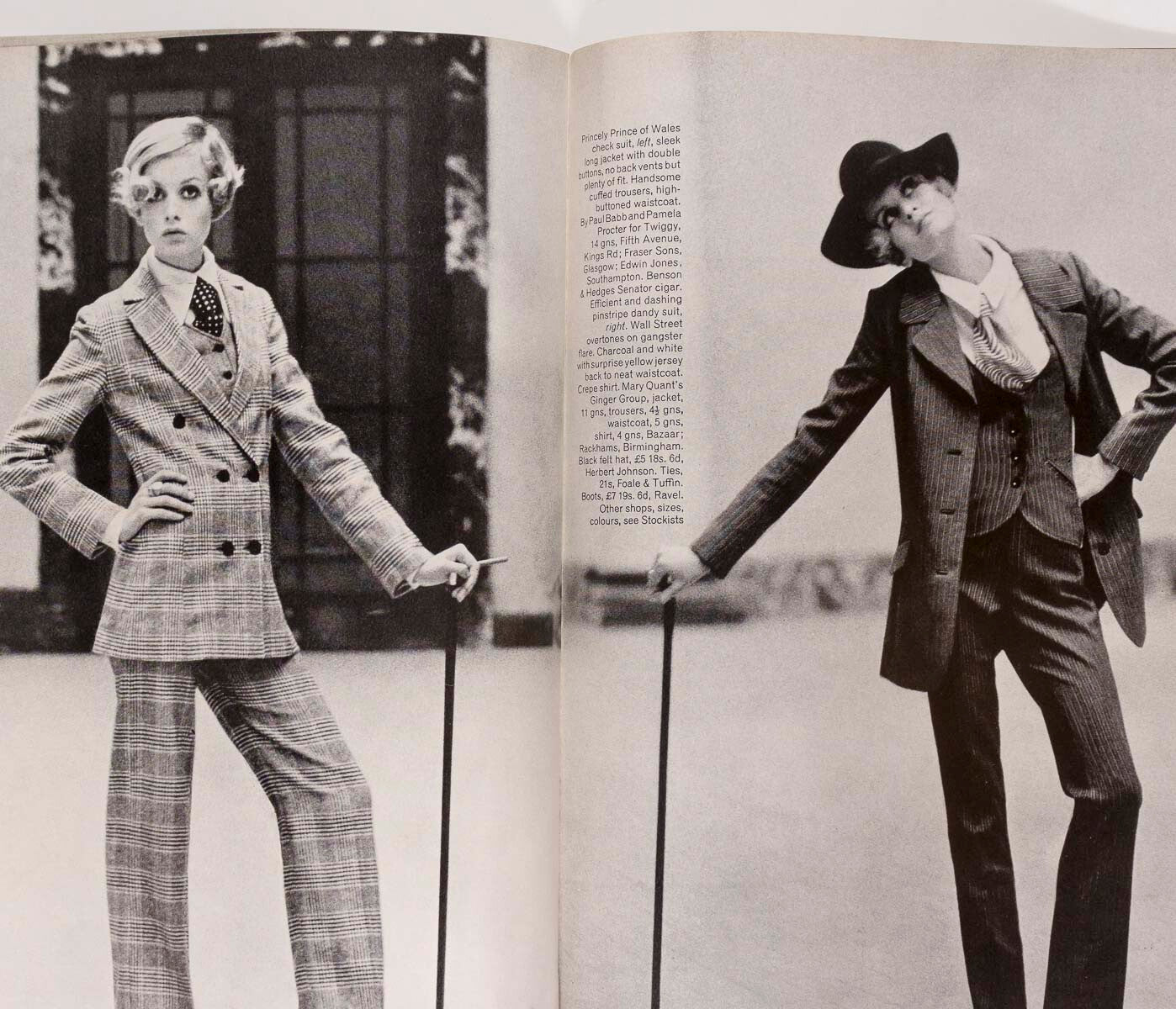 Van Rooy TWIGGY Veruschka VOGUE September 15 1967 Parkinson NEWTON Penelope Tree