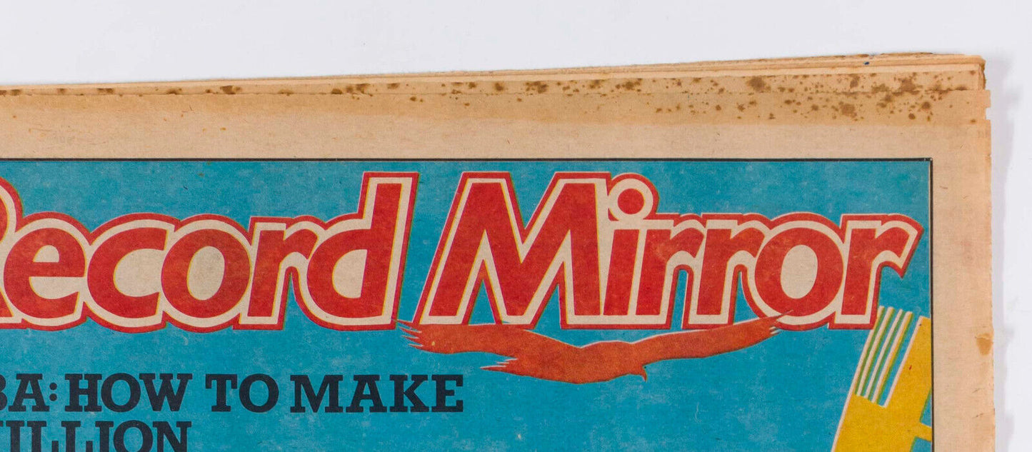 ABBA Album THE BABIES Sex Pistols JOHNNY ROTTEN vtg RECORD MIRROR MAGAZINE 70's