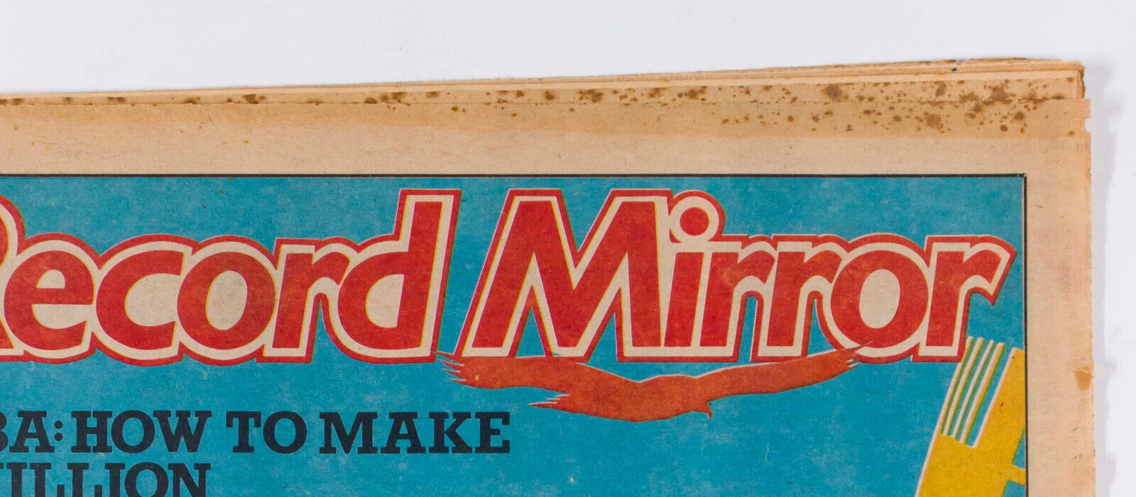 ABBA Album THE BABIES Sex Pistols JOHNNY ROTTEN vtg RECORD MIRROR MAGAZINE 70's