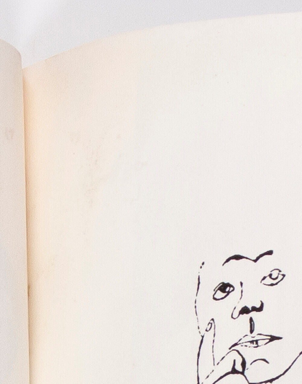 ANDY WARHOL Illustration sketch HENRY WOLF Rare drawing 50s vtg ESQUIRE MAGAZINE