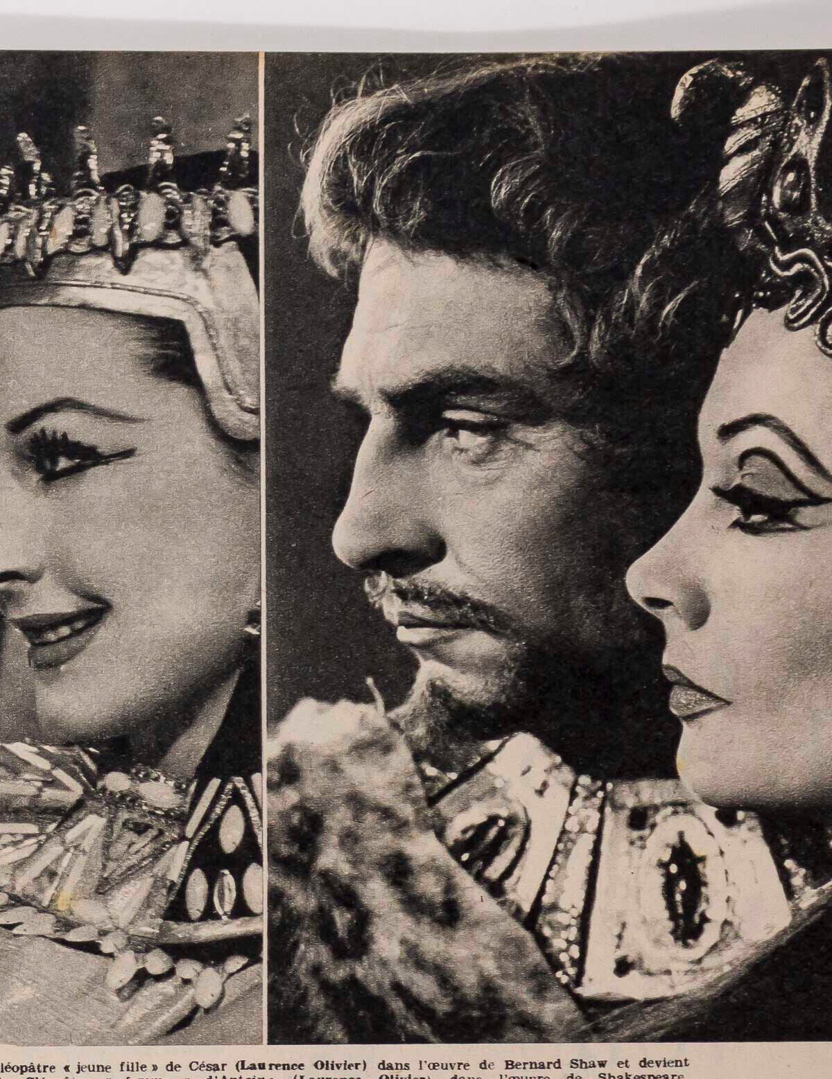DORIAN & VIVIEN LEIGH Laurence Olivier MALAYSIA Elle France magazine FATH 1950s