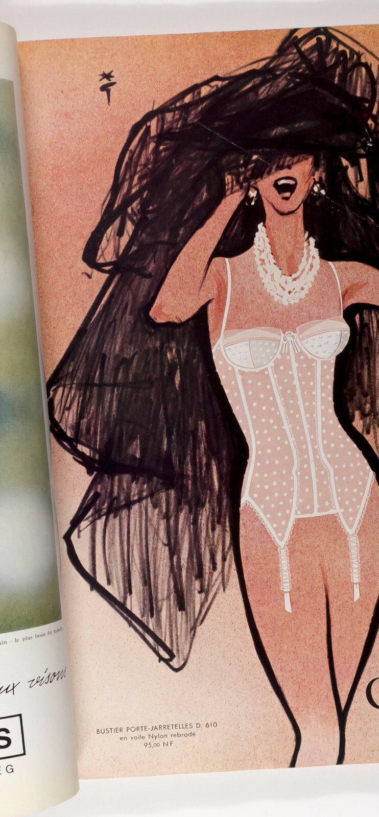 Anna Bjorck JOSPHINE BAKER Gruau PARIS VOGUE Nov 1960 Munich DRAZ Klein PEYNET