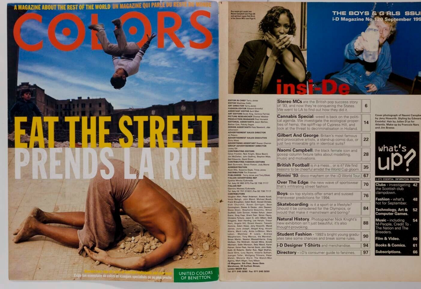 Naomi Campbell WOLFGANG TILLMANS Cypress Hill HUSSEIN CHALAYAN vtg i-D MAGAZINE