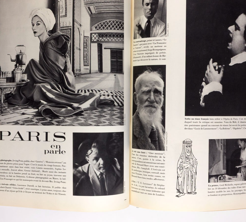 Anna Bjorck JOSPHINE BAKER Gruau PARIS VOGUE Nov 1960 Munich DRAZ Klein PEYNET