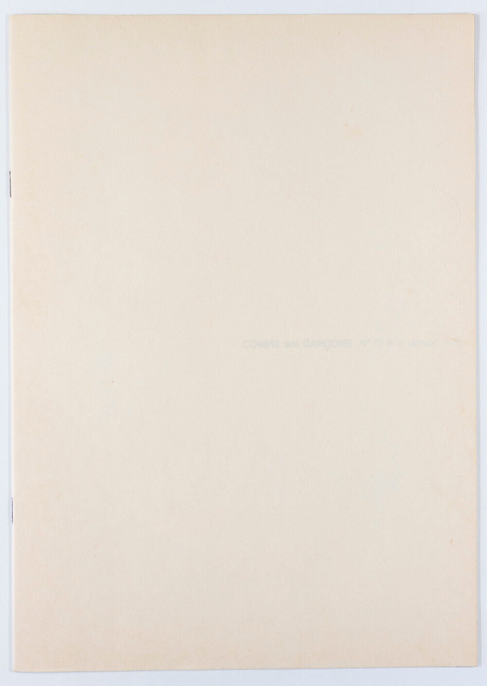 Comme Des Garcons LOOKBOOK Peter Lindbergh LESLIE WINER women's CDG catalog 1983