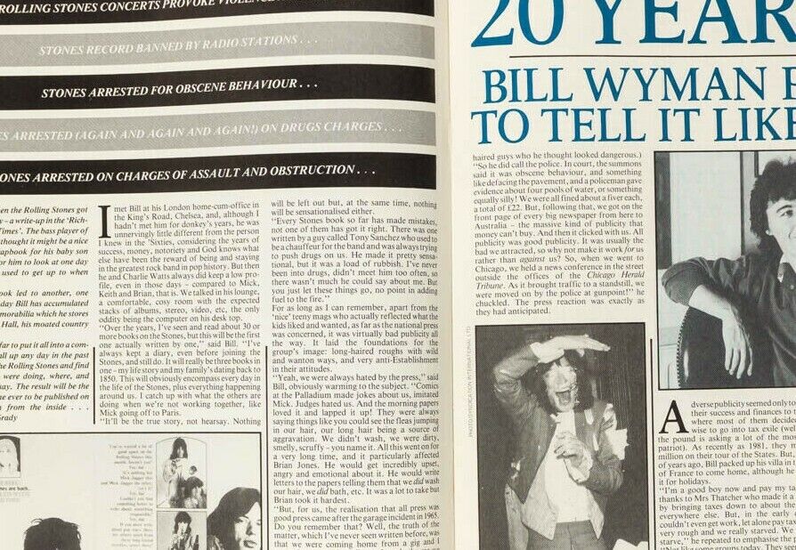 Pam Hogg BRONSKI BEAT Jon Moss BILL WYMAN Electric Ballroom HOWCHER 19 magazine