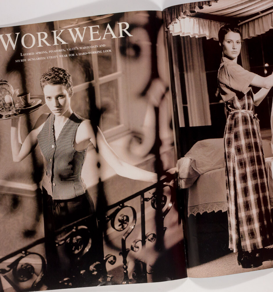 YASMIN LE BON Morocco ACCESSORIES Workwear MARIE CLAIRE magazine Spring 1994 vtg