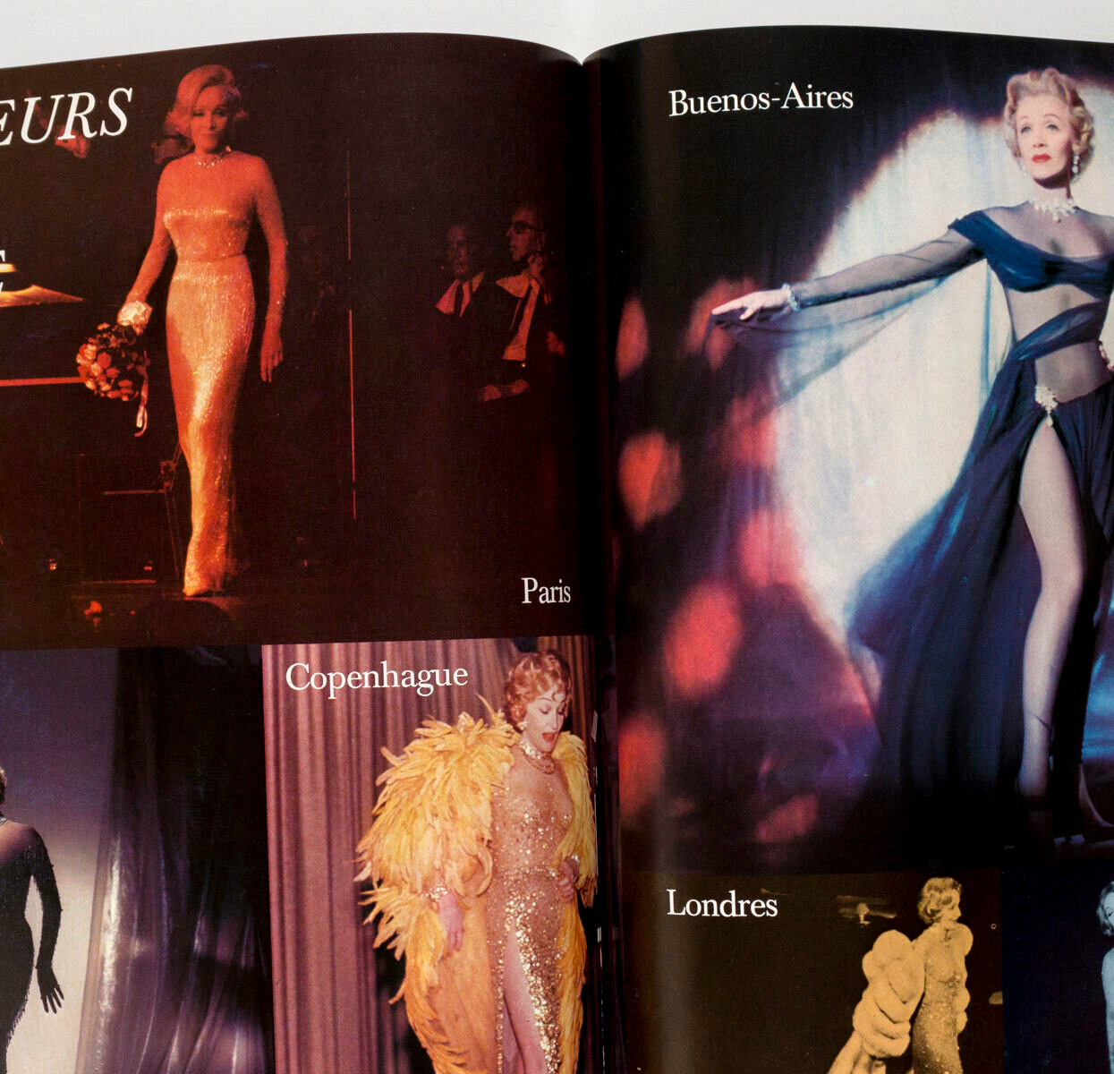 PARIS VOGUE par by MARLENE DIETRICH Helmut Newton GUY BOURDIN magazine 1974 Xmas