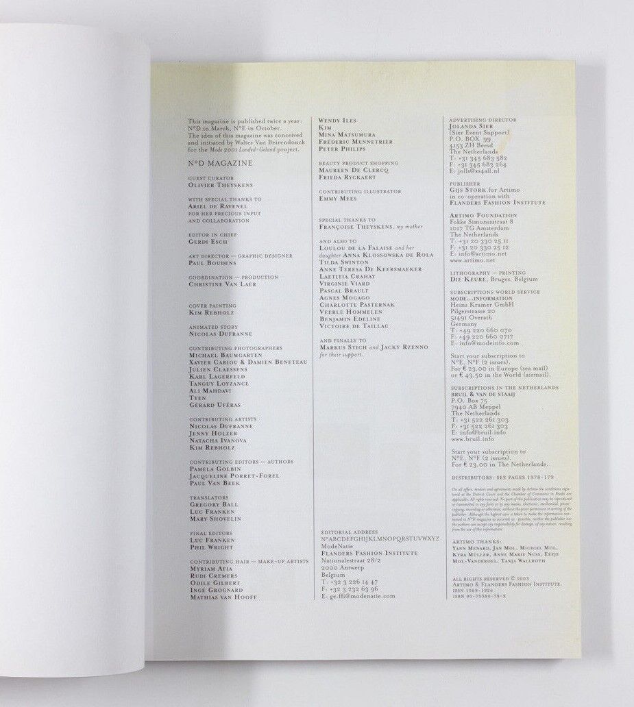 Olivier Theyskens TILDA SWINTON Jenny Holzer COUTURE No. D magazine A CURATED BY