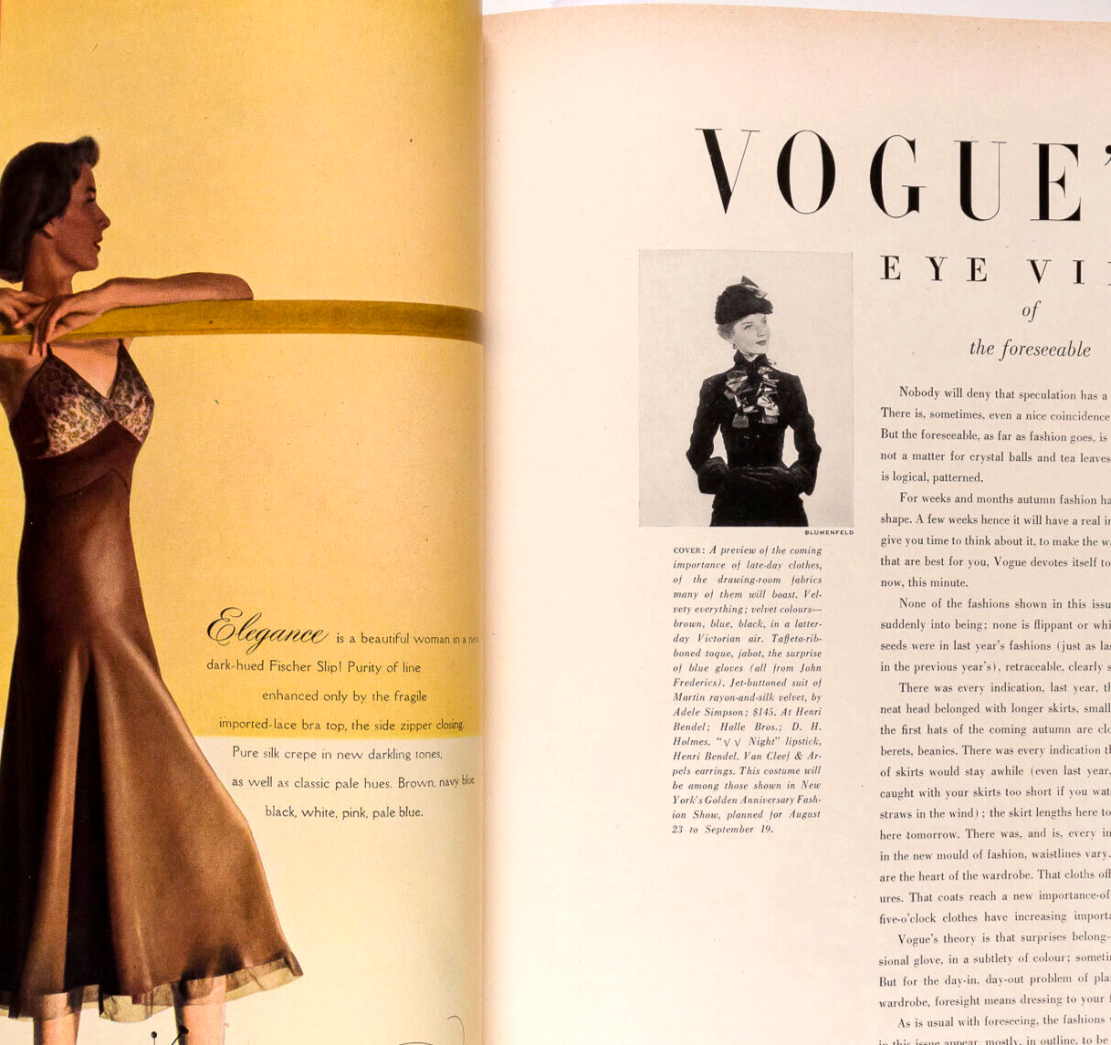 JEAN PATCHETT George Barbara Bush FELIKS TOPOLSKI Vogue US August 1948 Horst RBW