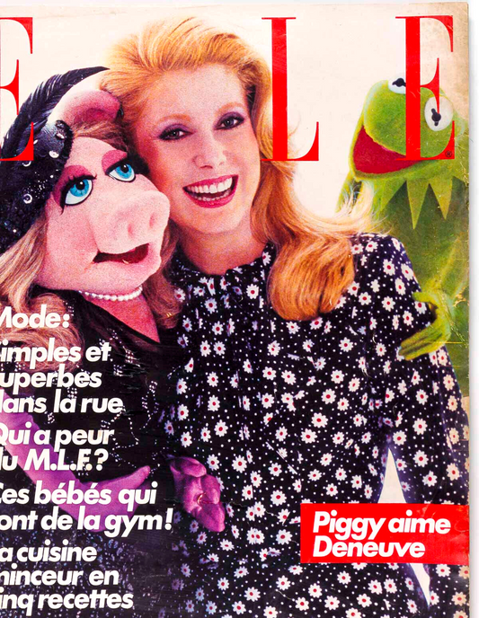 MISS PIGGY Deneuve JIM HENSON Annick Goutal JANICE DICKINSON Rolex ELLE MAGAZINE