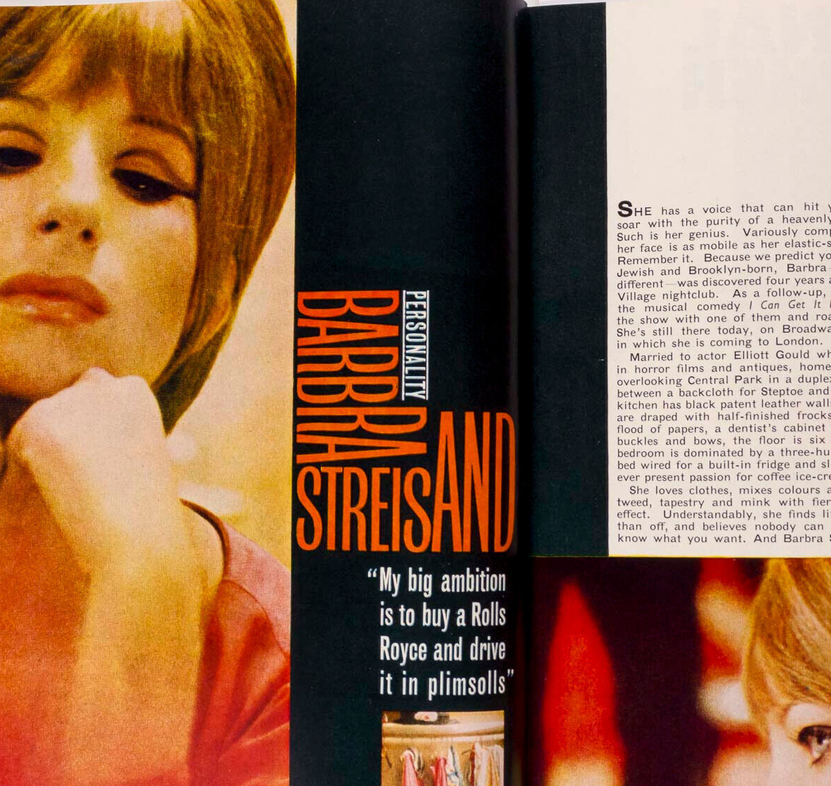 AUDREY HEPBURN Barbra Steisand CECIL BEATON Woman's Journal magazine LEE AARONS
