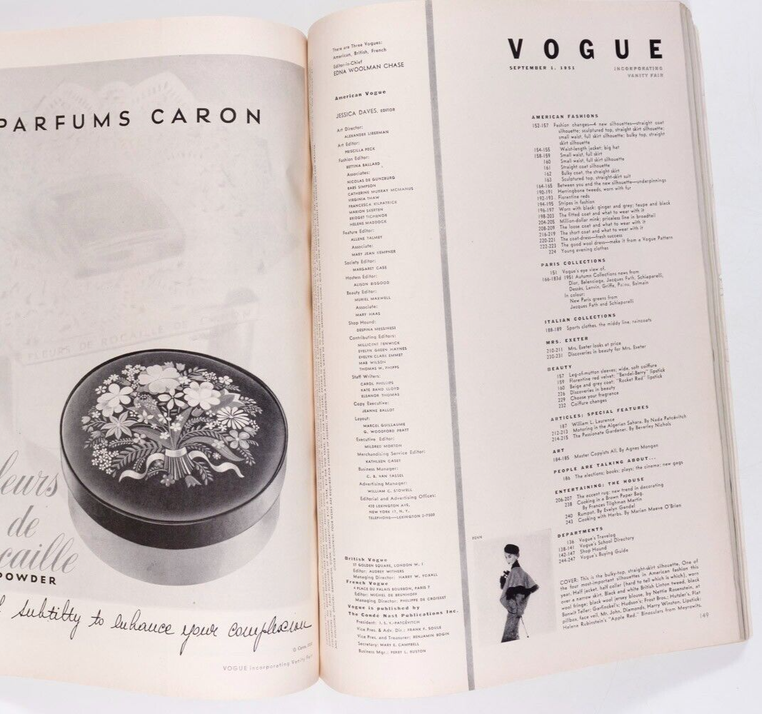 LISA FONSSAGRIVES Penn RENE BOUCHE Paris Italian US Collections BALENCIAGA Vogue