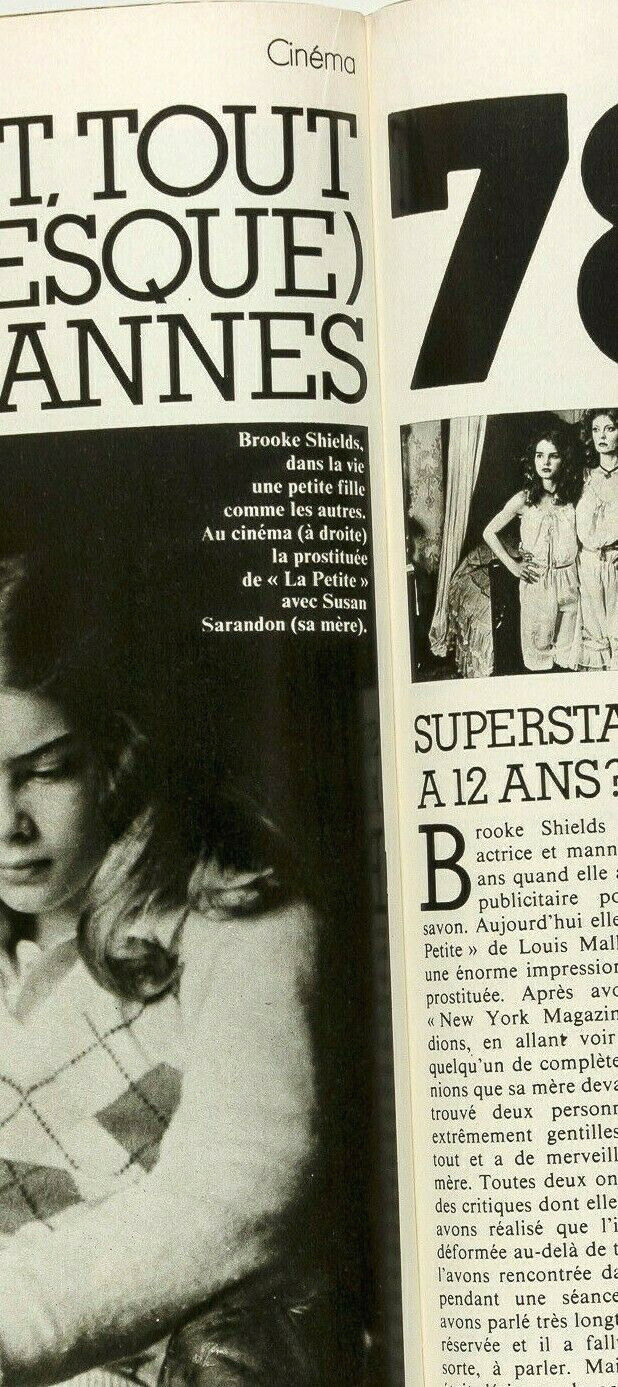BROOKE SHIELDS Harri Peccinotti JCDC Iman JULIE FOSTER French Elle magazine LUI