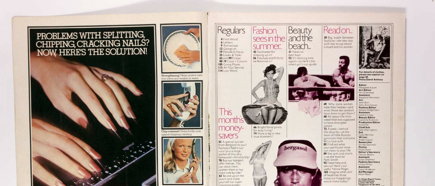 PATTI SMITH Sly Stallone OLGA KORBUT Nelli Kim THE CLASH Mike D'Abo 19 magazine