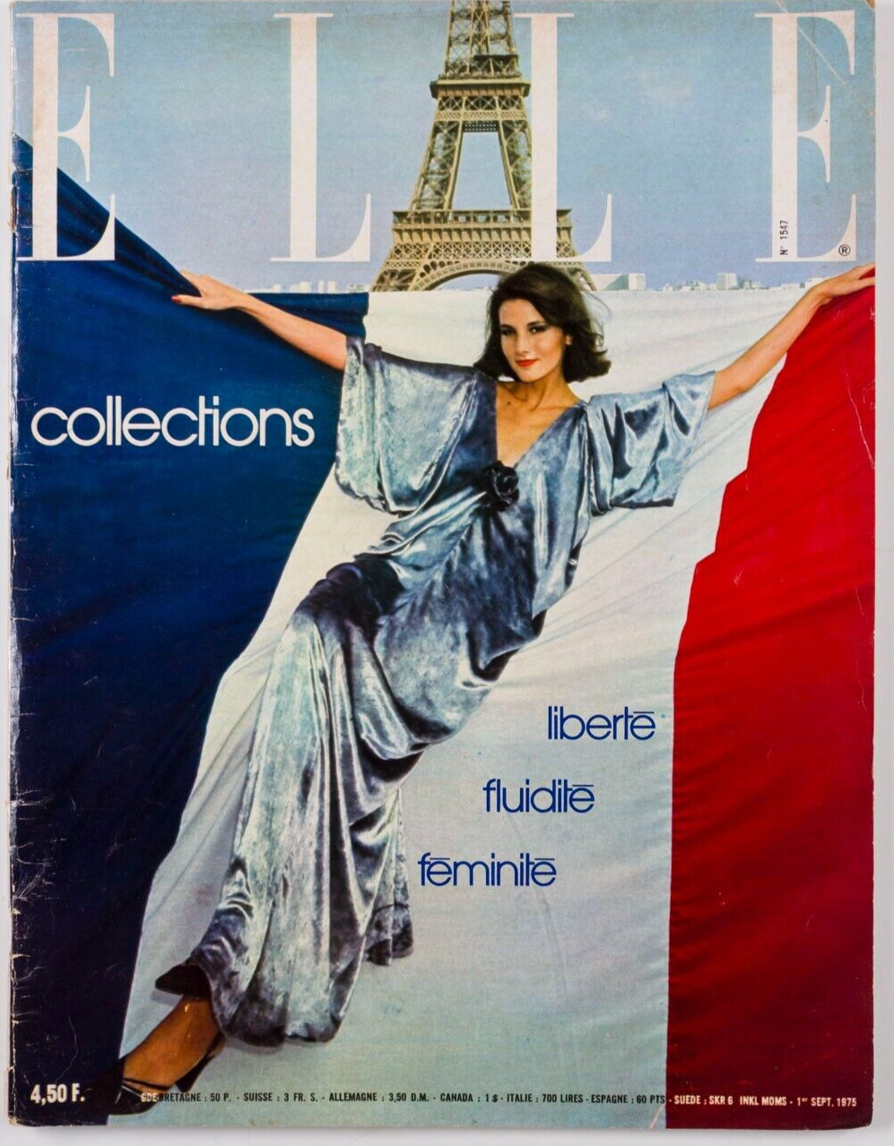 OLIVIERO TOSCANI Elle magazine FRANCE Sep 1975 Courreges DEPARDIEU Knapp PICASSO