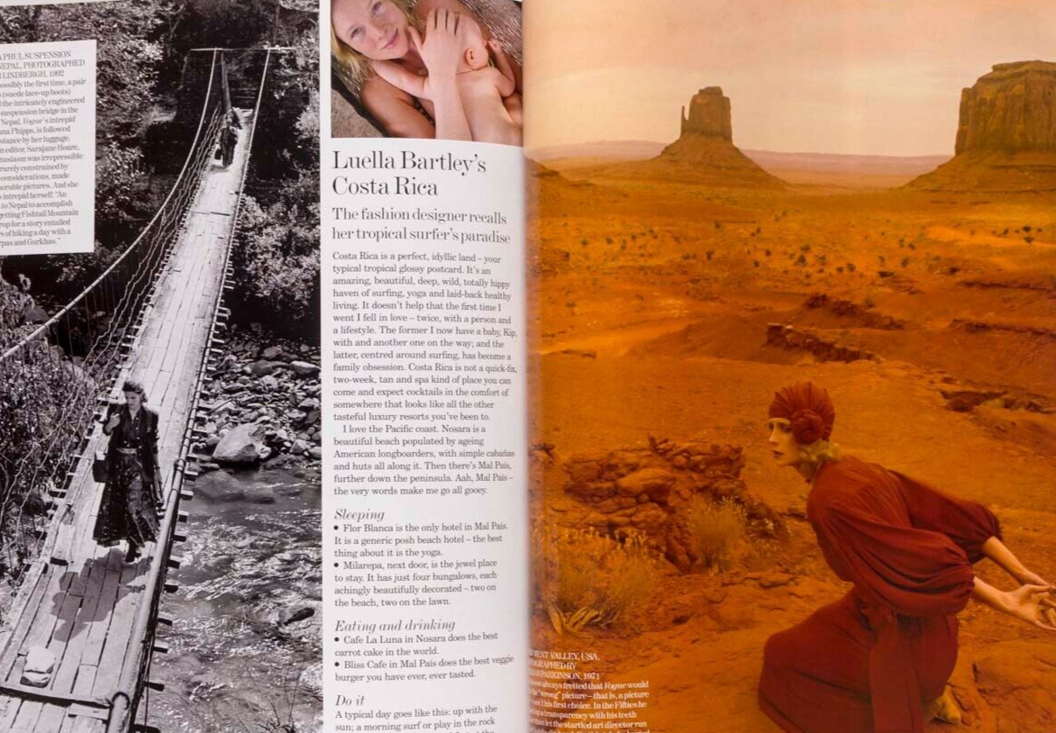 Daria Werbowy RIE RASMUSSEN Norman Parkinson VOGUE January 2005 Jan Ward TESTINO