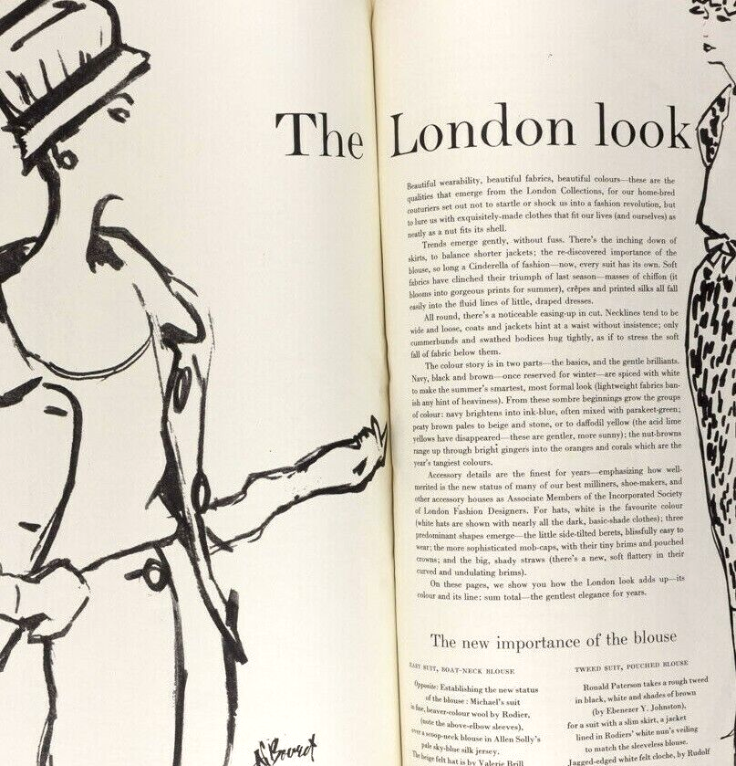 Norman Parkinson RENE BOUCHE Marc Chagall INGRID BERGMAN Gruau VOGUE magazine UK