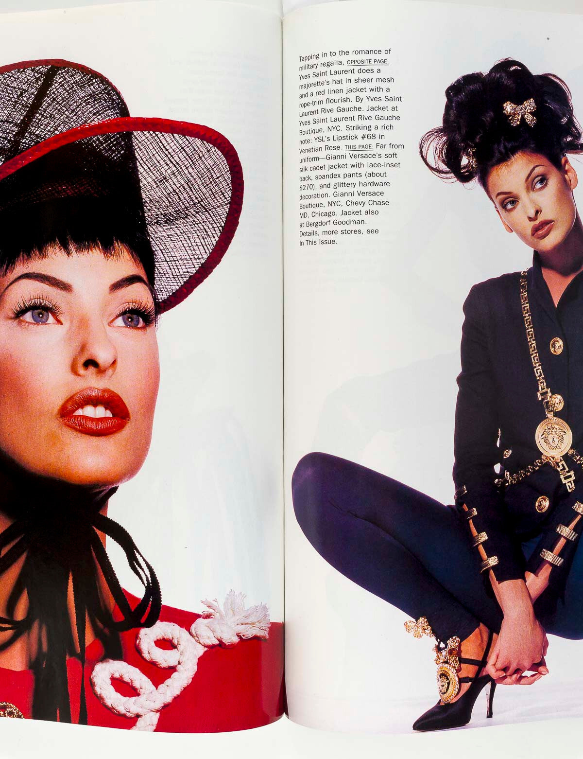 CINDY CRAWFORD Naomi Campbell LINDA EVANGELISTA Christy PRINCE Aids ALT Vogue
